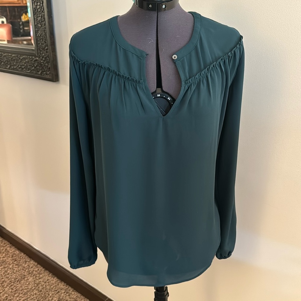 LOFT Mixed Media Blouse